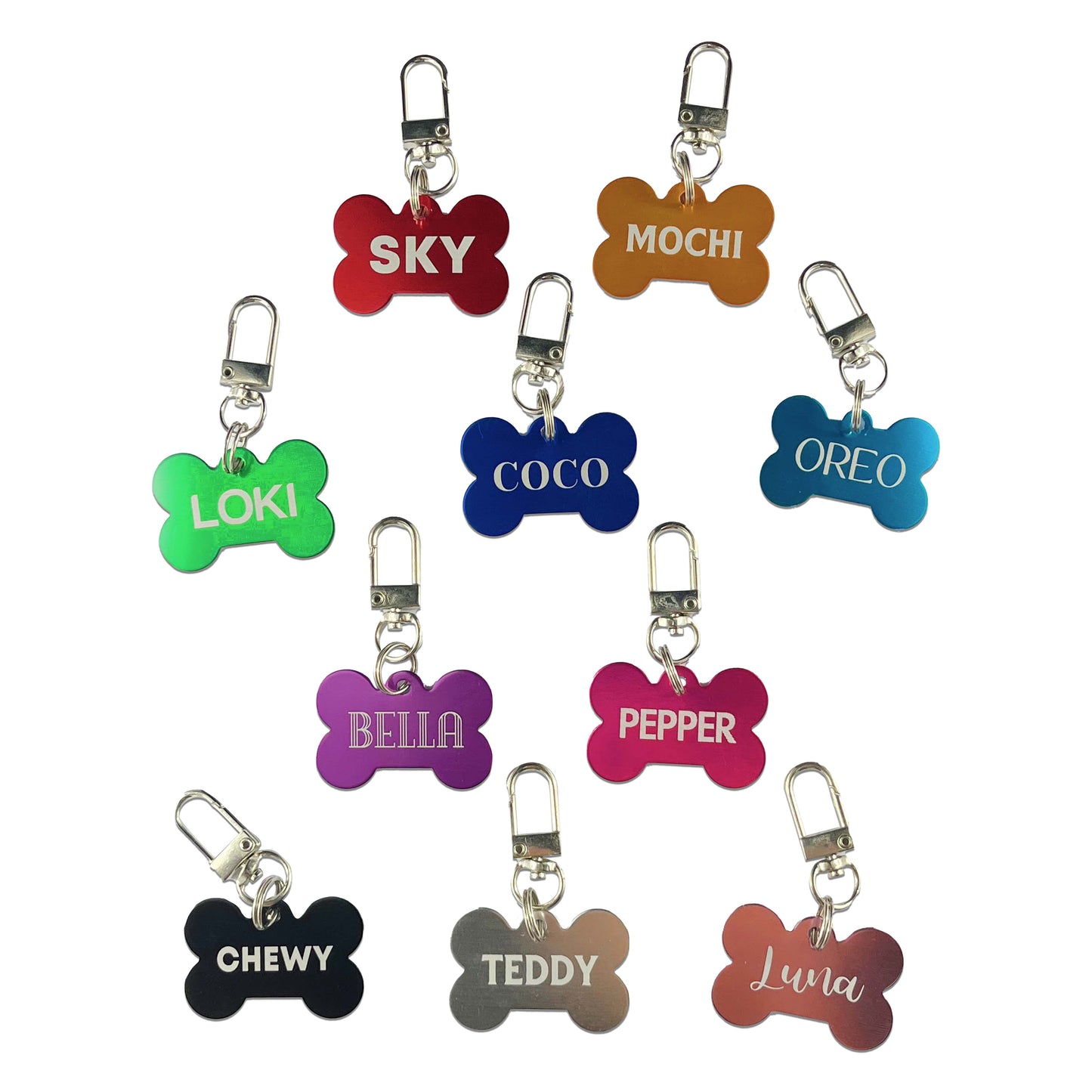 Classic Bone Pet Tags