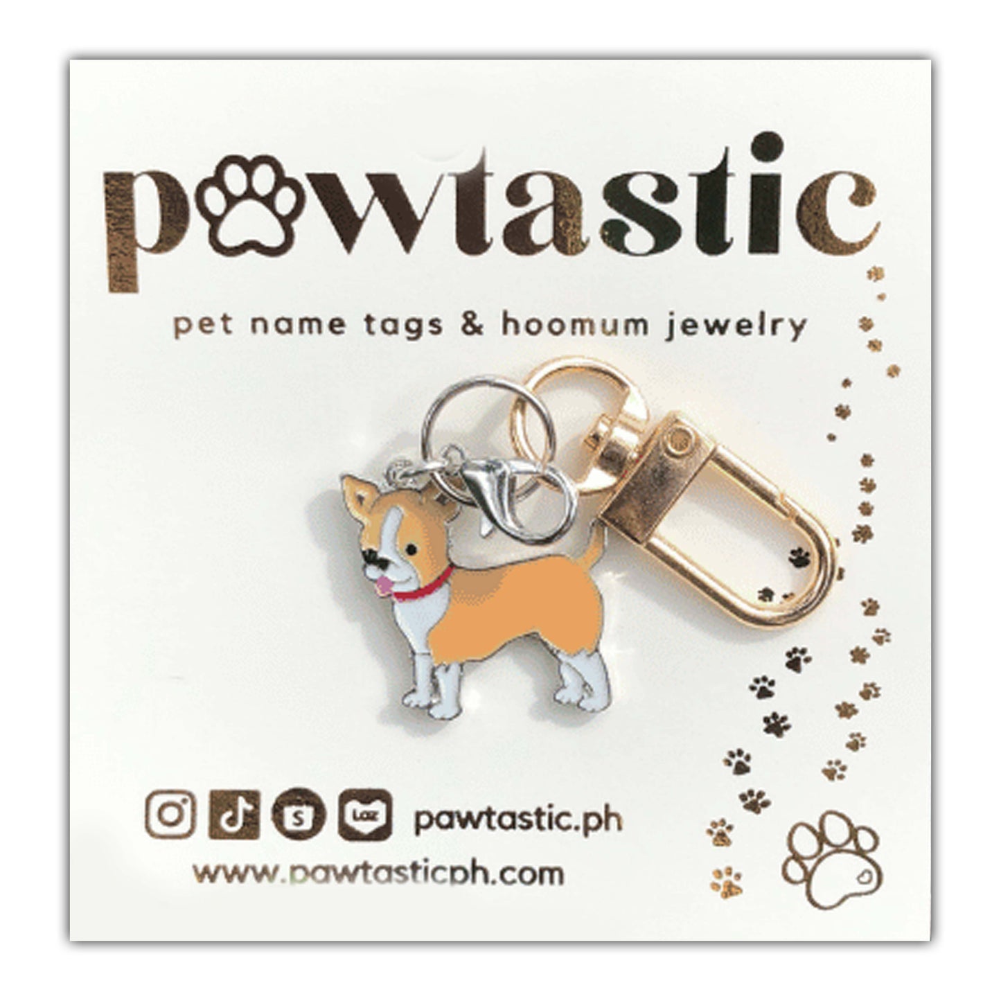 Pawtastic Keychain